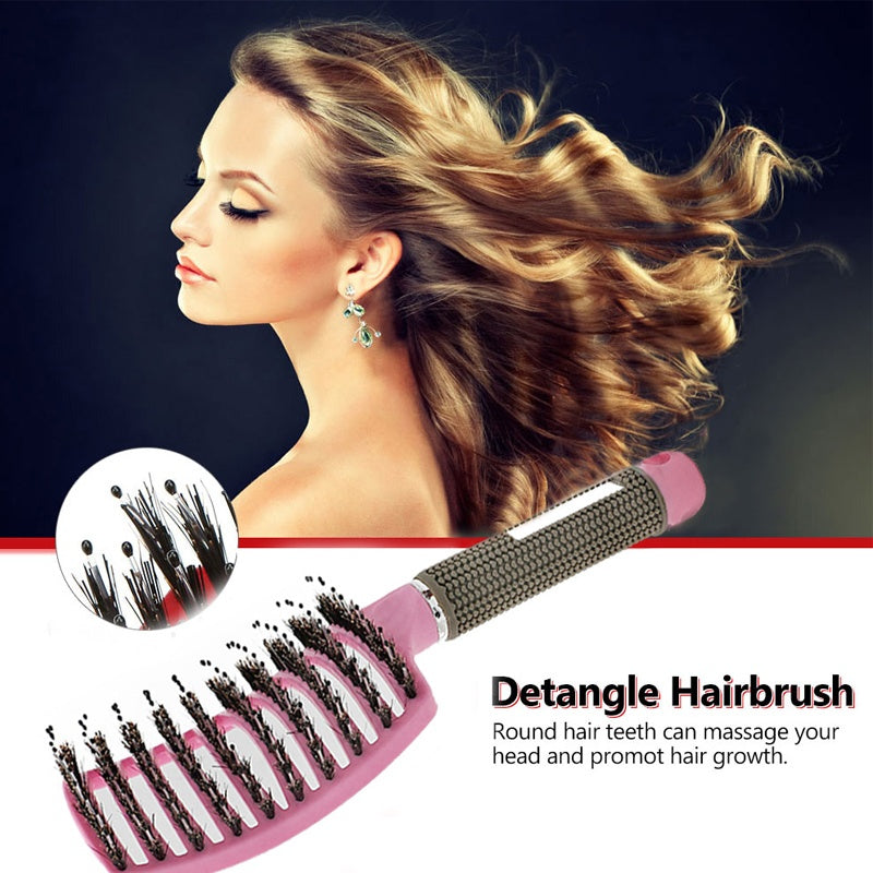 Hairbrush Anti Kit Brushy Women Detangler Hair Brush Bristle Nylon Scalp Massage Teaser Hair Brush Comb Hairbrush Anti Kit Brushy Women Detangler Hair Brush Bristle Nylon Scalp Massage Teaser Hair Brush Comb